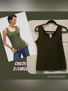 Chicos 2 olive tank​